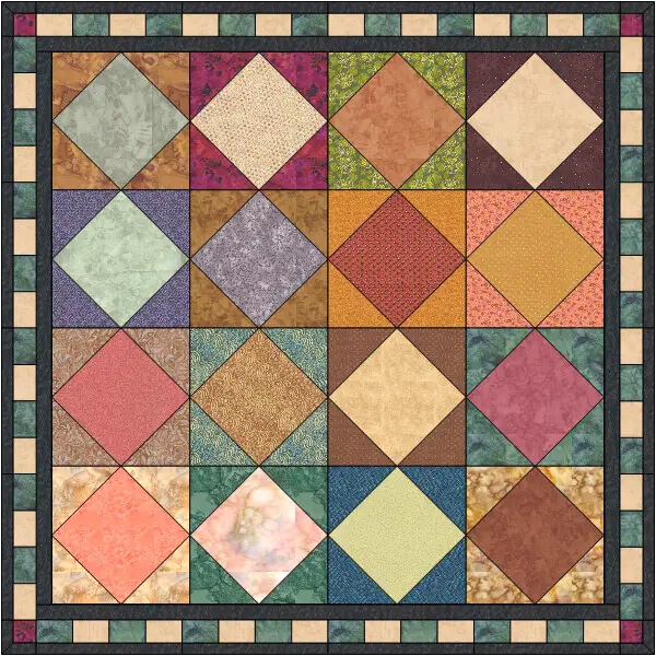 Diamond in a Square Quilt
