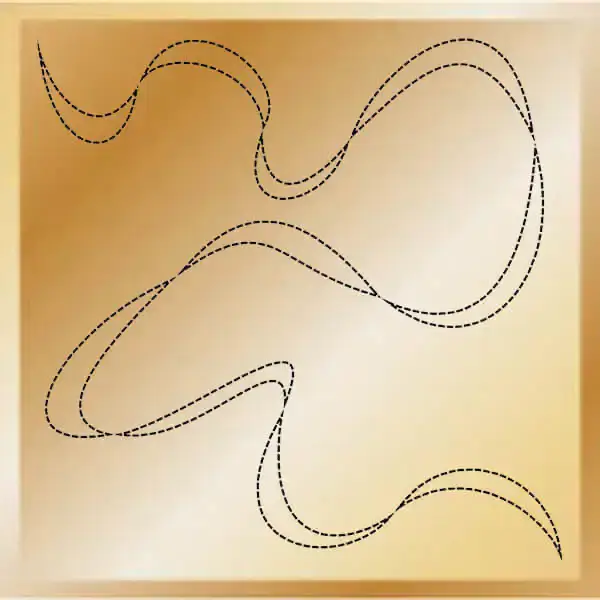 Ribbon Meander Decorative Quilting Stitches