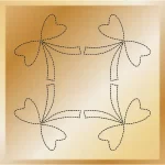 Ribbon Frame Decorative Quilting Stitches