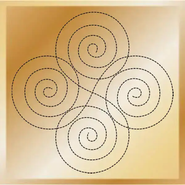 Spirals and Scrolls Variation 1 Decorative Quilting Stitches