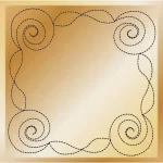 25th Anniversary Swirl Variation 3 Decorative Quilting Stitches