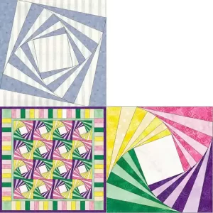 Twisted 7s to Twisted Log Cabin Quilt Blocks