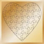 Puzzled Heart Decorative Quilting Stitches