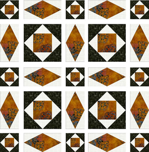 Multiple quilt block sections