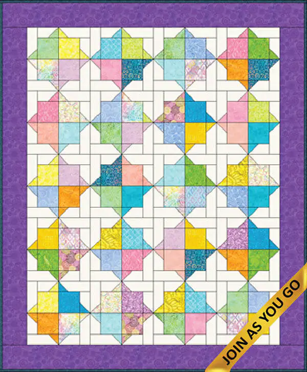 Double Square Star Quilt