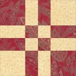 Disappearing 4 Patch Quilt Block