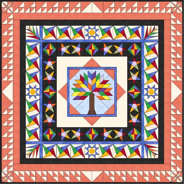 Tree of Life Block of the Month Quilt